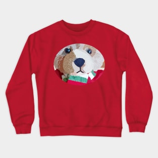 Teddy Bear Close Up Portrait Crewneck Sweatshirt